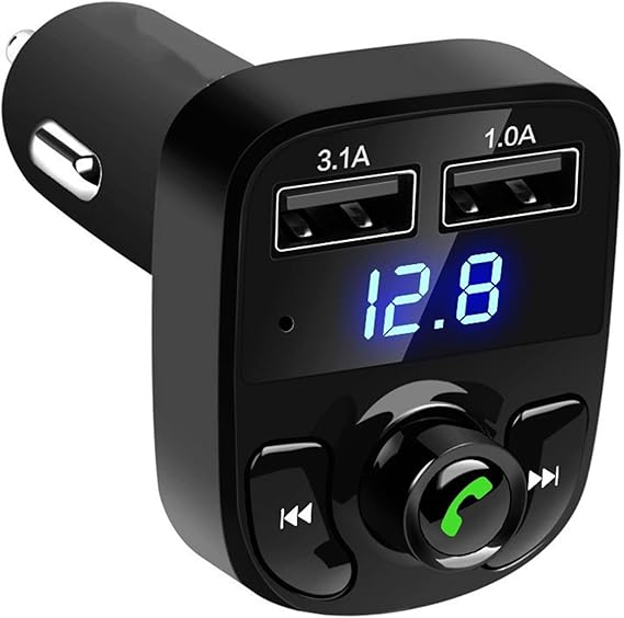 Trasmisor FM receptor cargador bluetooth