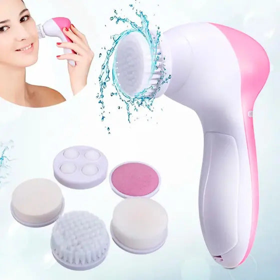 CEPILLO FACIAL 5 EN 1+Protector de pesta