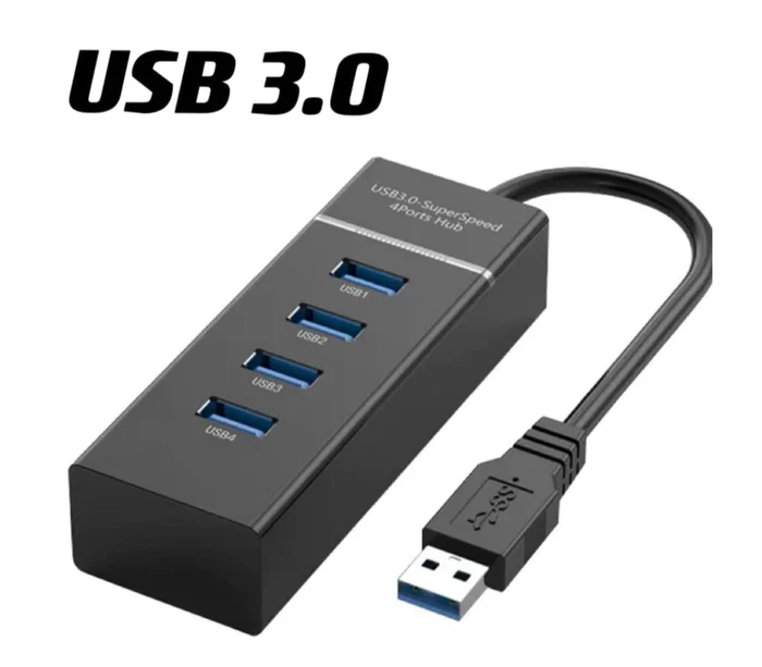 Hub 4 Puertos Usb 3.0 Alta Velocidad ⚡