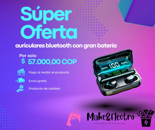 Auriculares Inalambricos Bt Tws F9-5
