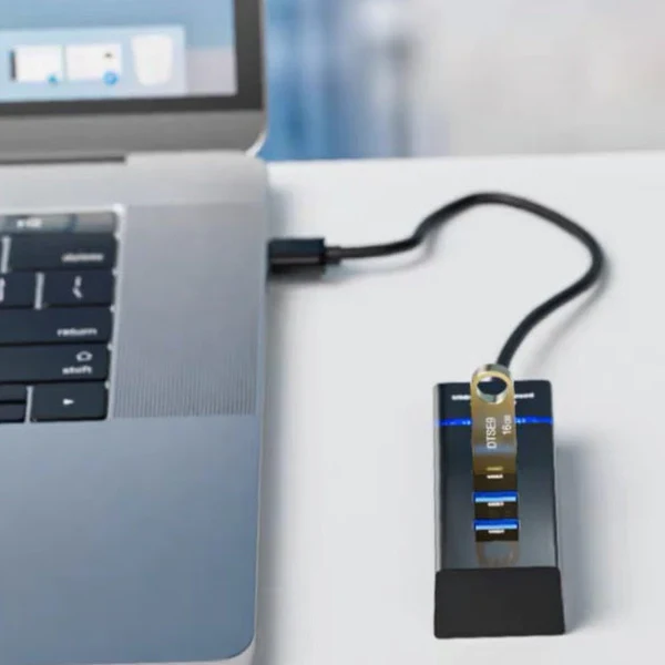 Hub 4 Puertos Usb 3.0 Alta Velocidad ⚡