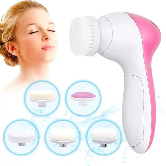 CEPILLO FACIAL 5 EN 1+Protector de pesta